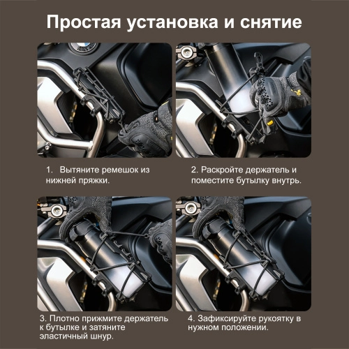 LOBOO CSHJ-1 Бутылкодержатель с креплением на трубу 25мм | КУКУХА ШОП фото 7