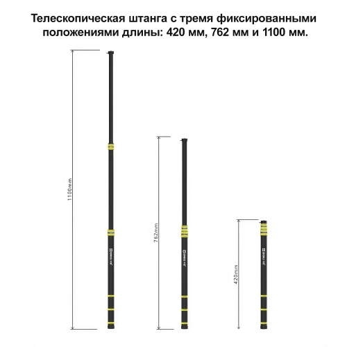 SMNU+ 03.12.SM012-25 Комплект для установки экшн камеры 110см (инстапалка для мотоцикла) | КУКУХА ШОП фото 4