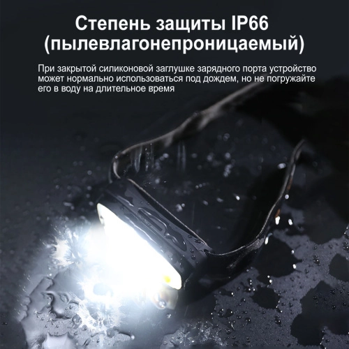 LOBOO LR08LR08TD Умный фонарик с налобным держателем | КУКУХА ШОП фото 12
