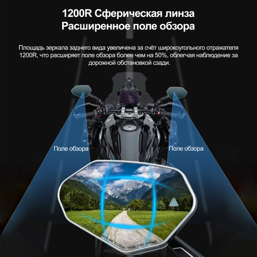 LOBOO RM02-1300 Комплект черных складных зеркал для BMW R1300GS ADV (индикатор слепой зоны) | КУКУХА ШОП фото 11