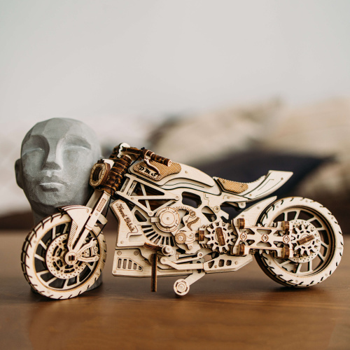 WOOD TRICK BT036 Деревянный 3D конструктор "МОТОЦИКЛ DMS" | КУКУХА ШОП фото 4