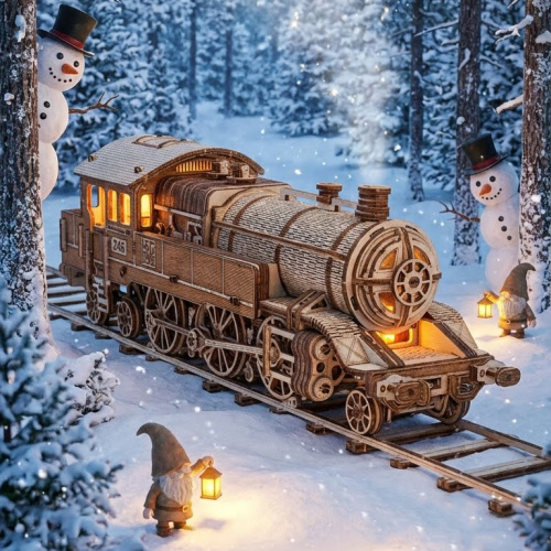 WOOD TRICK WDTK106 Деревянный 3D конструктор "ЛЕГЕНДАРНЫЙ ВОЯЖЕР 246" | КУКУХА ШОП фото 10