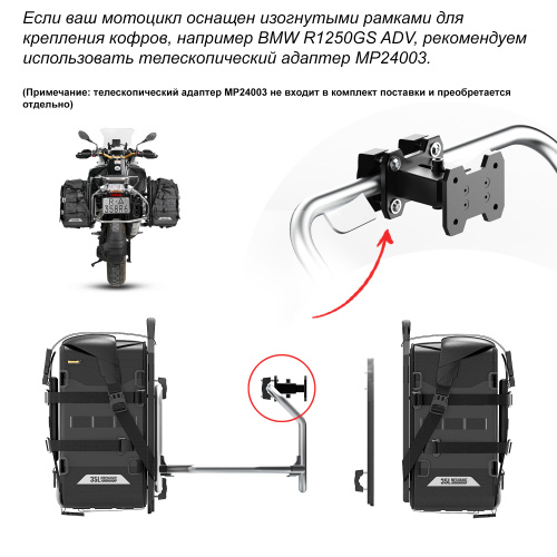 RhinoWalk MJX2004BK Мягкий быстросъемный боковой кофр 35L серии Mechanic | КУКУХА ШОП фото 21