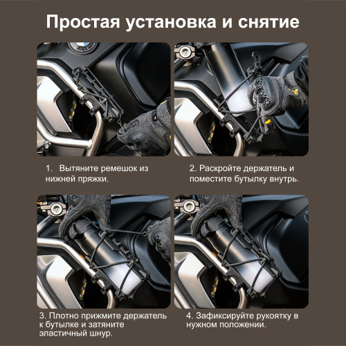 LOBOO CSHJ-1 Бутылкодержатель с креплением на трубу 25мм | КУКУХА ШОП фото 9