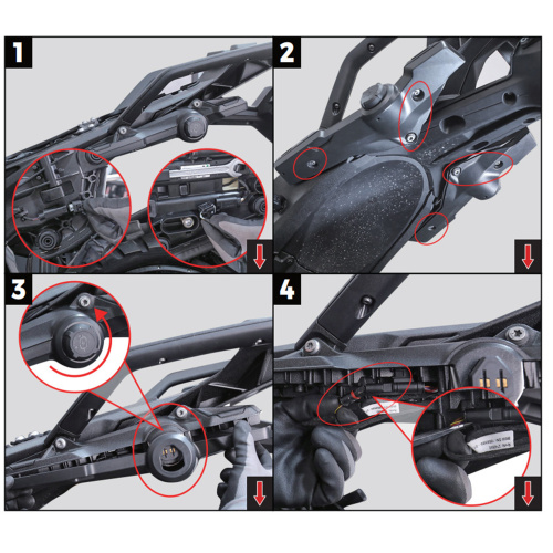 LOBOO JP131WPRO Комплект для крепления топкейса LOBOO | КУКУХА ШОП фото 6