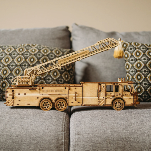 WOOD TRICK BT077 Деревянный 3D конструктор "ПОЖАРНАЯ МАШИНА" | КУКУХА ШОП фото 7