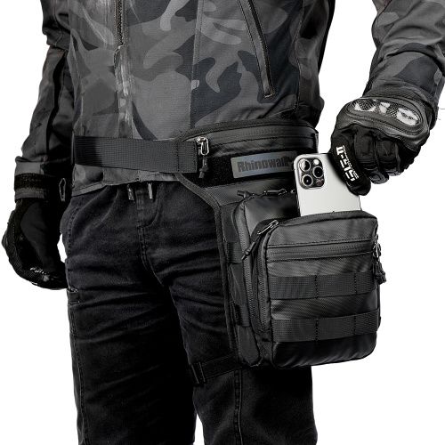 RhinoWalk MT102BK Набедренная мотосумка черная | КУКУХА ШОП фото 7