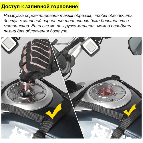 RhinoWalk MTR001B База для установки дополнительных сумок на топливный бак | КУКУХА ШОП фото 9