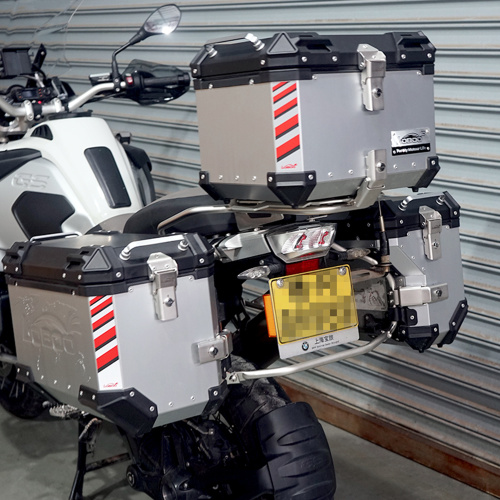 LOBOO P45-SL Центральный кофр 45L серебристый серии PIKE TRACKER | КУКУХА ШОП фото 2