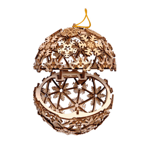 WOOD TRICK WDTK069 Деревянный 3D конструктор "РОЖДЕСТВЕНСКИЙ ШАР" | КУКУХА ШОП фото 2