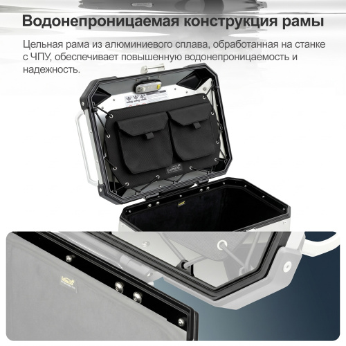 LOBOO C45LBK Левый кофр 45L серии CONQUEROR черный | КУКУХА ШОП фото 9